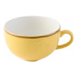 Чашка Churchill Cappuccino 340мл Stonecast, цвет Mustard Seed Yellow SMSSCB281