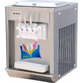 Фризер для мягкого мороженого Hualian HIM-03 с функцией ночного хранения и помпой (3 рожка)
