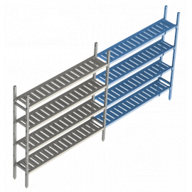 Стеллажная система LOAD.ME POLY Дополнительная линейная секция Polair 18AL.4PP40.11Е 4 ЯРУСА