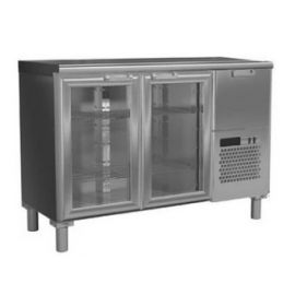 Стол холодильный Rosso Т57 М2-1-G 9006-1 корпус серый, без борта (BAR-250С Rosso)