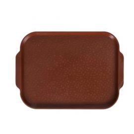 Поднос столовый Luxstahl 04025 (450х355 с ручками коричневый)(мки055)