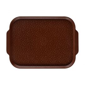 Поднос столовый Luxstahl KH-4759, 04004 (450х355 с ручками темно-коричневый)(мки027)