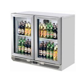 Холодильник барный (малый) витринного типа со слайдер дверями Turboair TB9-2G-SL-900