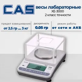 Лабораторные весы Cas XE-3000(A7456)