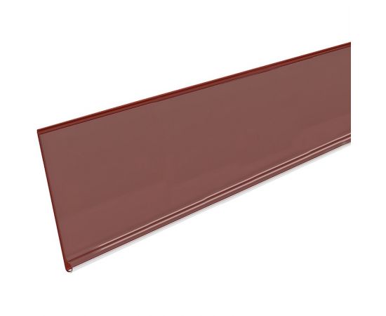 Ценникодержатель полочный самоклеющийся EuroposGroup DBR39 длина 1000 мм, цвет красный(241264)