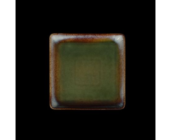 Тарелка квадратная Corone Verde 10,5 270х270 мм, синий+зеленый(фк0714)
