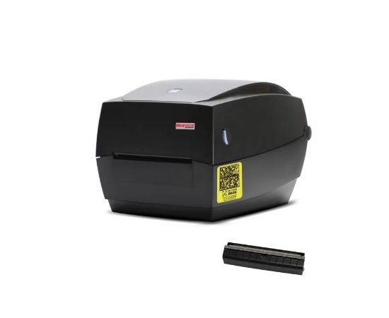 Термотрансферный принтер этикеток Mertech TLP100 TERRA NOVA (300 DPI) USB, RS232, Ethernet Black с отделителем