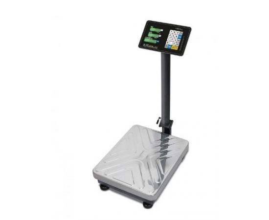Торговые напольные весы Mertech M-ER 333 ACLP-300,50/100 TRADER с расч, стоимости LCD