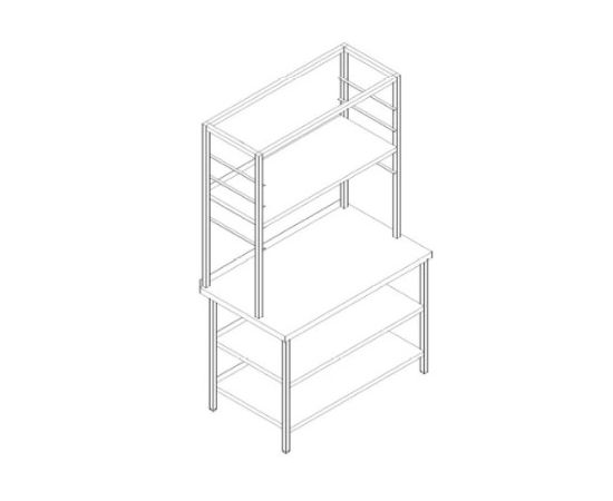 Стол для теста с надстройкой Follett 1200х700х2000