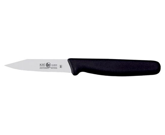 Нож для чистки овощей ICEL 8см JUNIOR черный