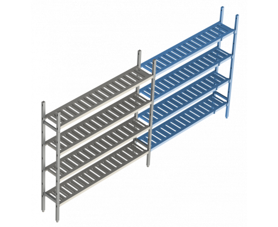 Стеллажная система LOAD.ME POLY Дополнительная линейная секция Polair 16AL.4PP40.15Е 4 ЯРУСА