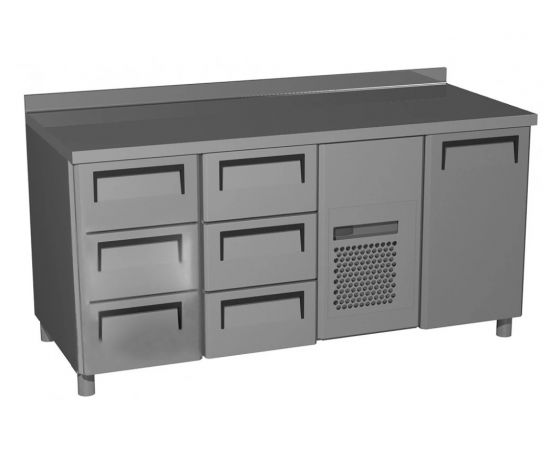 Стол холодильный Carboma T70 M3-1 0430-1 (3GN/NT) (без борта)(1 дверь,6 ящиков)(П0000005881.507)