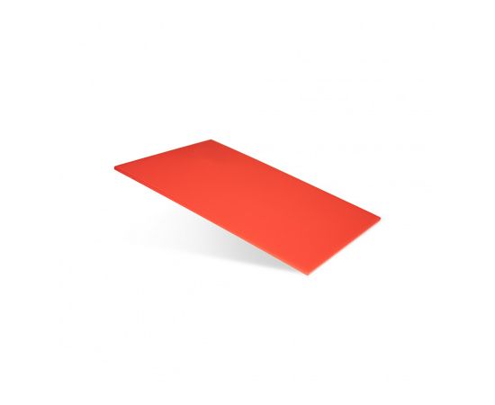 Доска разделочная Luxstahl 530х325х18 красная пластик(мки166/1)