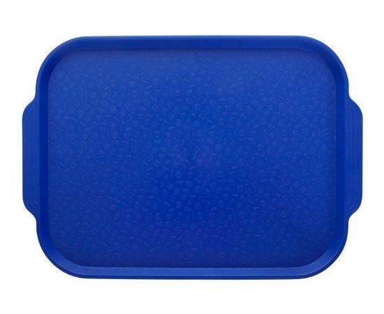 Поднос столовый Luxstahl 2775-1 (450х355 с ручками синий)(мки020)