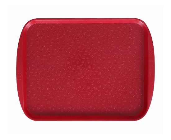 Поднос столовый Luxstahl HORNA RED 130205 (415х305 с ручками вишневый)(мки072)