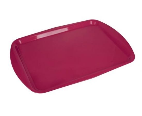 Поднос столовый Luxstahl HORNA RED 130205 (490х360мм вишневый полипропилен особо прочны)(мки39/20.1)
