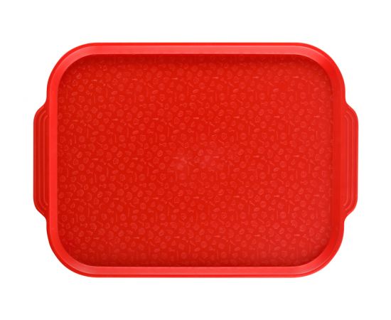 Поднос столовый Luxstahl PS Red 4410 (450х355 с ручками красный)(мки017)