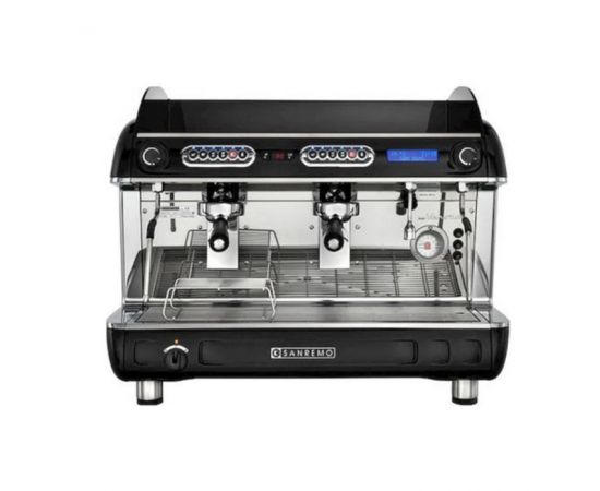 Кофемашина Sanremo VERONA SED+AM 2GR ТА (2 гр. 220В автомат, экономайзер, чёрная)(UVM210213806D)