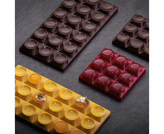 Форма для шоколада Pavoni Chocolate Bar Bricks 154х77мм h9мм, 100гр, 3 ячейки, п/к PC5010FR