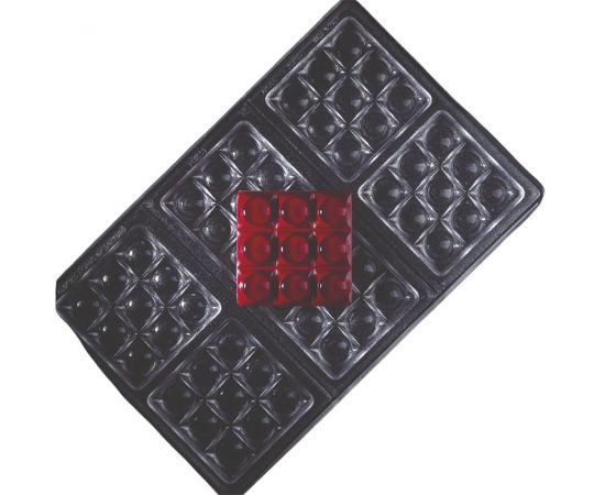 Форма для шоколада Pavoni Chocolate Bar Bricks Mini 70х70мм h10,5мм, 50гр, 6 ячеек, п/к PC5013FR