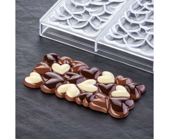 Форма для шоколада Pavoni Chocolate Bar EROS 154х77мм h11мм, 100гр, 3 ячейки, п/к PC5028FR